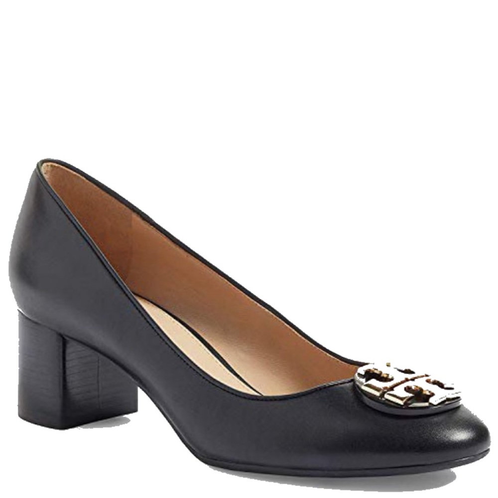Tory Burch Heels with Gold Detail